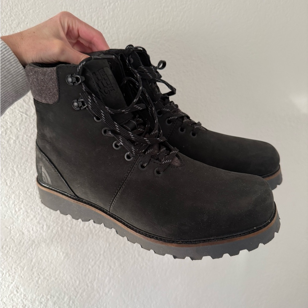The North Face waterproof leather boots